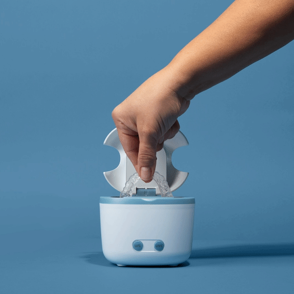 Ultrasonic + UVC LED Light Cleaner For Dental Appliances